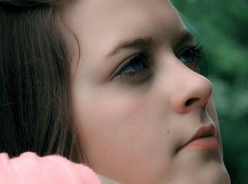 Close-up of young woman