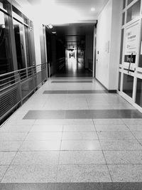 Empty corridor of building