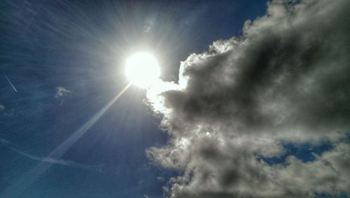 Low angle view of cloudy sky