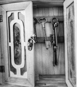 Close-up of closed door