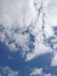 Low angle view of cloudy sky