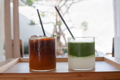 Close-up of drink on table