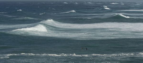 High angle view of sea