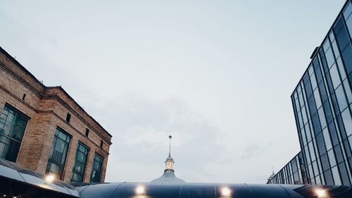 Low angle view of buildings against sky