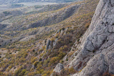 High angle view of landscape