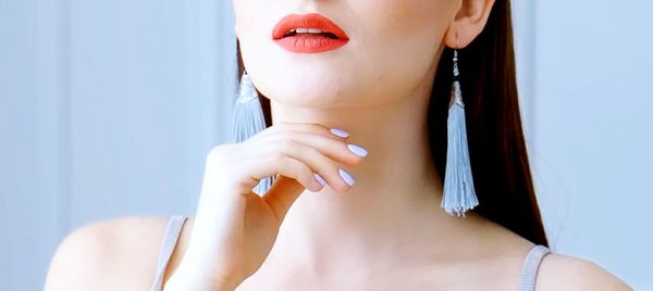 Close-up portrait of woman