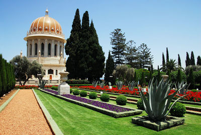 View of formal garden