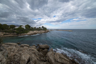 Scenic view of sea against sky