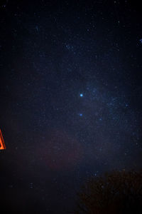 Low angle view of stars in sky