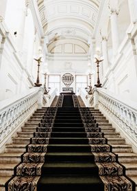 Low angle view of staircase in building