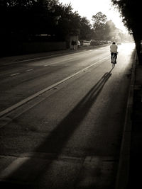 People walking on road