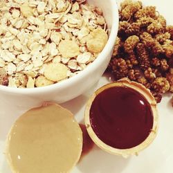 Close-up of food on table