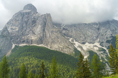 Scenic view of rocky mountains against sky