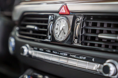 Close-up of vintage car