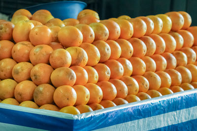 Close-up of fruits for sale at market stall