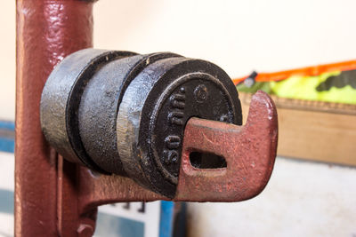 Close-up of rusty metal