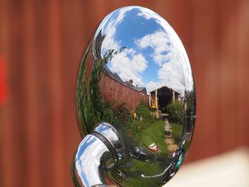 Reflection of clouds reflecting in water