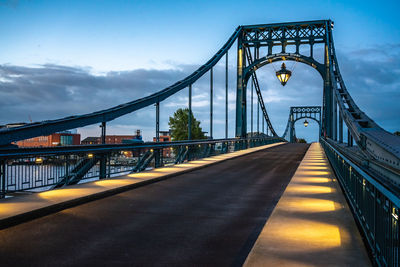View of bridge against cloudy sky