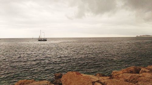 Scenic view of sea against sky