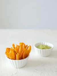 Close-up of food on table