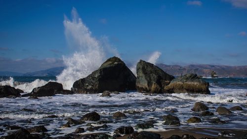 Scenic view of sea against sky