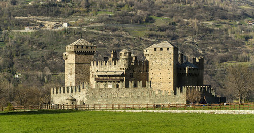 Fenis castle aosta valley italy