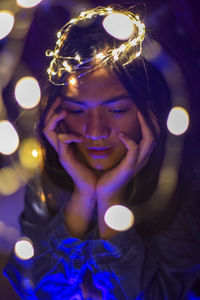 Portrait of a smiling young woman