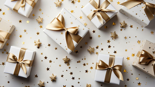 Close-up of christmas decorations on table