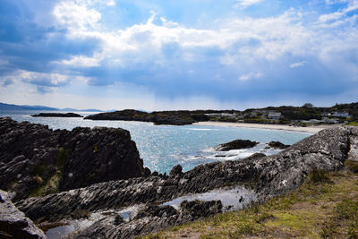 Scenic view of sea against sky