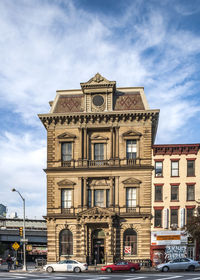 Low angle view of building against sky