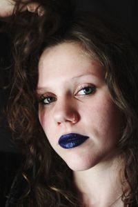 Blue lipstick