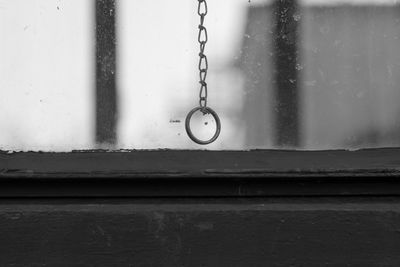 Close-up of window against sky