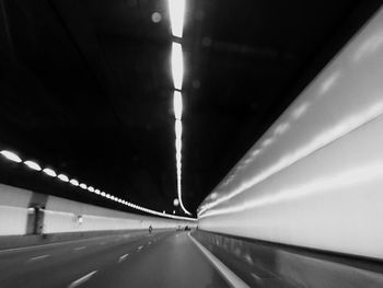Empty road at night