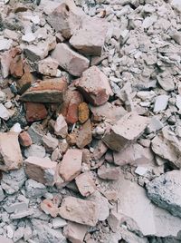 Full frame shot of stone stack