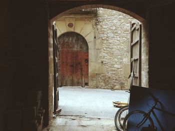 Entrance of old building