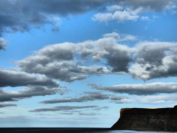 Low angle view of cloudy sky