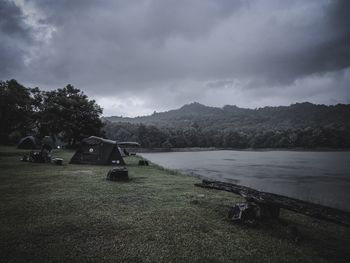 Scenic view of landscape against sky