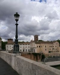 View of historical building against cloudy sky