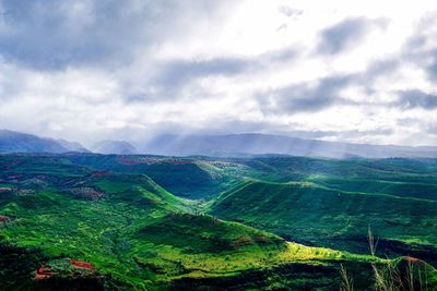 Scenic view of landscape against sky