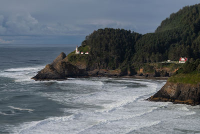 Hereto head lighthouse on the oregon coast