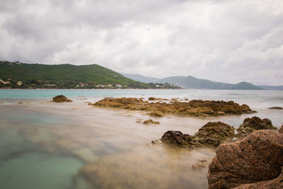 Scenic view of sea against sky