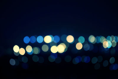 Defocused lights at night