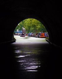 Road in tunnel