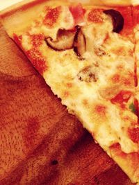 Close-up of food on table
