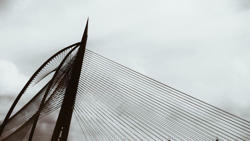 Low angle view of bridge against sky