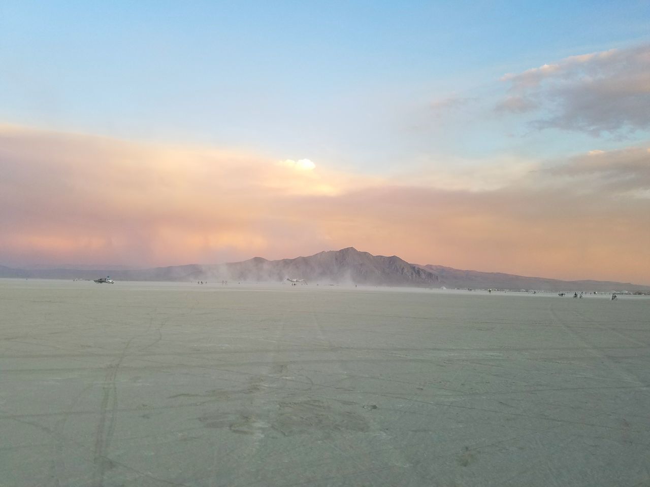 Burning man sunset