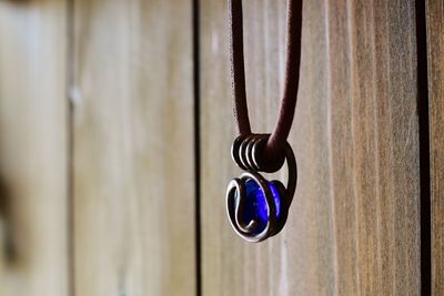 Close-up of door handle