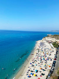 View of the beach from the terrace