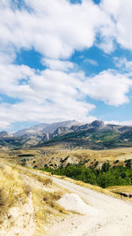 Scenic view of landscape against sky