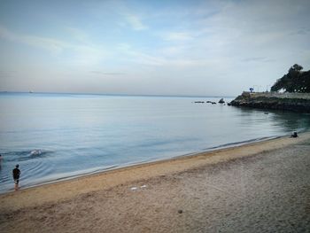 Scenic view of beach